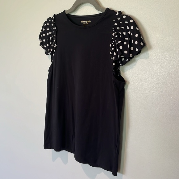 Kate Spade black polka dot blouse - Picture 2 of 4